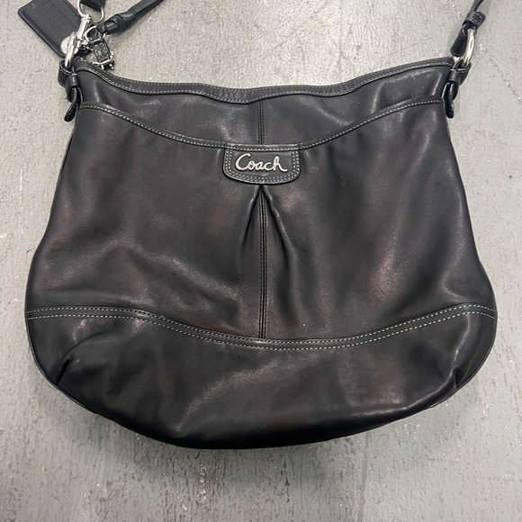 Coach Park A1357 F19726 Black Leather Medium Shoulder Crossbody Handbag Purse - Picture 2 of 9